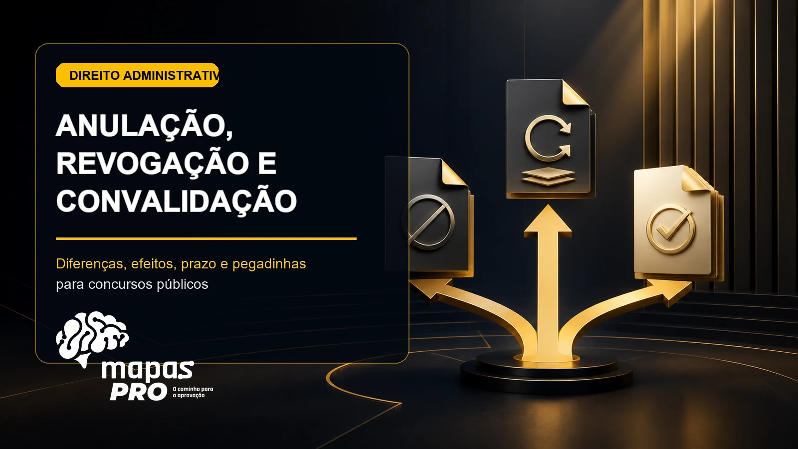 Anulação, revogação e convalidação de atos administrativos para concursos