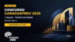 Concurso CaraguaPrev 2026 com sete vagas e inscrições até 29 de setembro