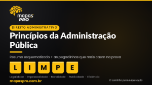 Princípios da Administração Pública (LIMPE): resumo esquematizado do Mapas Pro
