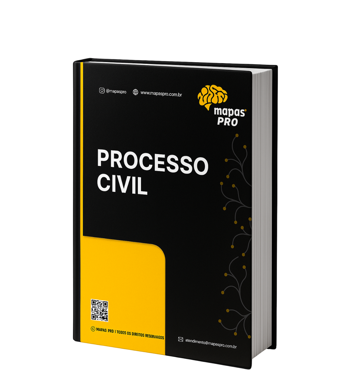 Capa do material Direito Processual Civil para concursos — resumos esquematizados Mapas Pro