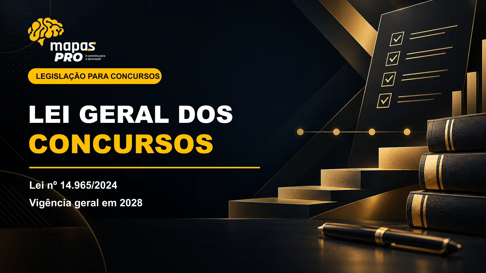 Lei Geral dos Concursos Públicos com regras da Lei 14.965 de 2024 e vigência em 2028