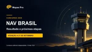Concurso NAV Brasil 2026: resultado e próximas etapas, com atenção a 27 de setembro.